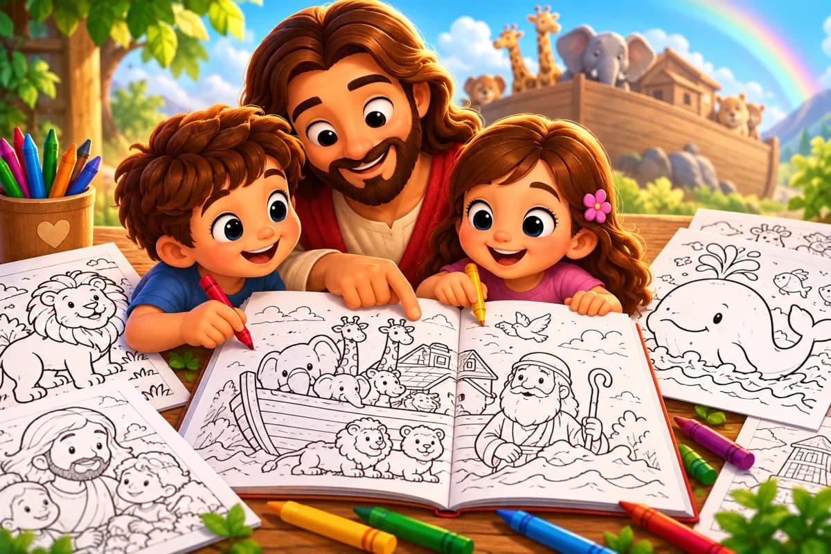 100 desenhos bíblicos para colorir